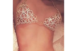 Sethain Ancien Strass Corps Chaîne Or Soutien-gorge Cristal Chaîne Bikini Poitrine Accessoires de carrosserie Bijoux pour femmes et filles