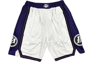 WEOPLKIN Basketball Shorts Herren Lakers Shorts NBA Shorts Lakers Sportshorts Kurz Hosen Jogginghose Los Angeles Lakers Shorts Lässige Bequem Leichtgewicht Shorts