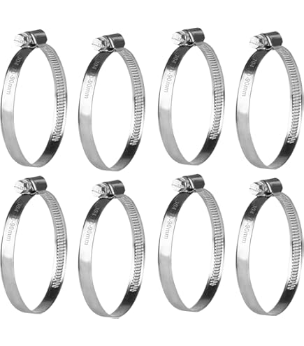 Fascette Stringitubo In Acciaio Inox 304 - Set Da 10 Pezzi, Regolabili 60-80mm, Per Tubi Acqua E Auto