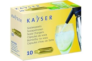 Kayser Ricarica Siphon, 7.5 g CO2 (E290), set da 10 pezzi