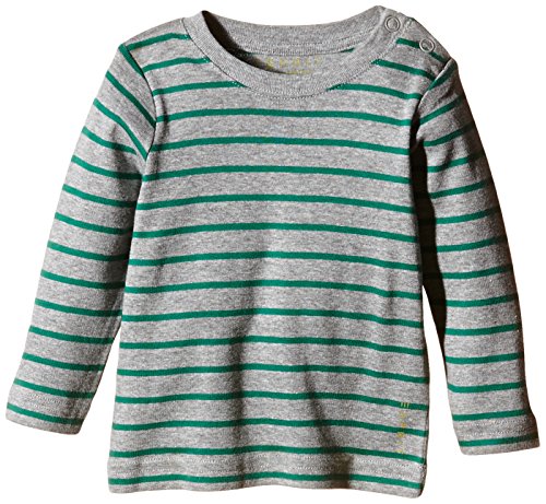 ESPRIT Baby Boys 095EEBK001 Striped Crew Neck Long Sleeve Shirt, Grey (medium Grey 035), 6-9 Months (Manufacturer size: 74)