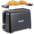 Usha iToast 2 Slice Pop Up Toaster | 750 watts | 6 Browning Settings | Cool Touch Body | Croissant/Bun Warmer | Automatic Bread Centering for Uniform Browning | 2 Years Warranty (Black)