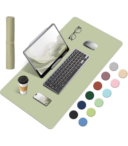 Drop Stop Grand Tapis de Bureau en Similicuir - Imperméable, Antidérapant, Tapis de Bureau & Sous-main pour Souris pour Maison et Bureau ( Rose ) 90 x 45cm à prix pas cher | Maroc