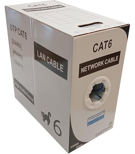 Premiertek Cavo Ethernet CAT6 304,8 Metri – UTP Bulk 23 AWG 4 Coppie, Colore Giallo, Bobina Easy Pull - 3