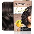 Streax Gel Hair Colour for women, Natural Brown 4, 150 ml I Brown Hair colour I No ammonia hair color | 100% grey coverage