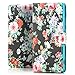 Produktbild Saxonia Tasche Sony Xperia Z3 Hülle Flip Case Schutzhülle Handytasche mit Kartenfach Schwarz Blumen Rosen