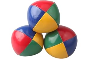 GENERIC 3 Pack Juggling Balls Set – Soft, Durable, Easy to Grip – 2 Inch/5cm Colorful Bean Balls for Beginners, Kids, Adults, and Pros – Circus Toy for Practice, Coordination, and Outdoor Fun