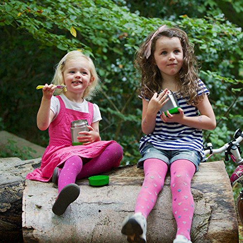 Mummy Cooks – Isoliergefäß, Edelstahl, 300 ml (rosa) – mit gratis Stickers - 4