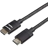 Amazon Basics Premium-Certified Braided HDMI Cable – Supports Ethernet, 3D, 4K HDR and ARC (4K@60Hz, 18Gbps) - 4.6 m