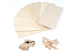 Lotbun 10 pezzi Pannello di legno, per il fai da te, pannelli di legno per il fai da te, pannelli compensato, pannello legno, compensato 2mm