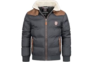 Geographical Norway Designerska męska kurtka zimowa, ciepła, pikowana