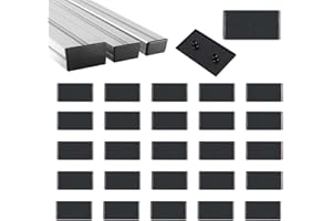 HJYZY 20x40mm EU Aluprofil Endkappe Schwarz T-Nut Aluprofil Zubehör 30 Stück