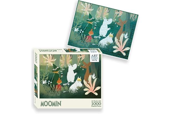 Moomin Art Puzzle - 1000 pcs - Green - Illustrated by Tove Jansson