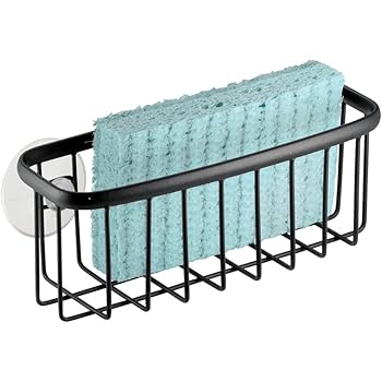 Porte-éponge Métal Pour évier - Ventouses - Grille Séchage - Argenté - IDesign