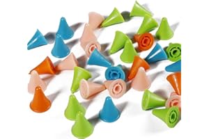 BZKSER Capuchon D'aiguille - 30 pcs Protecteurs De Points D'aiguilles à Tricoter,Protection pour Aiguilles à Tricoter,Arrêt De Mailles Tricot,Aiguilles De Embouts Bouchons,Accessoires De Couture