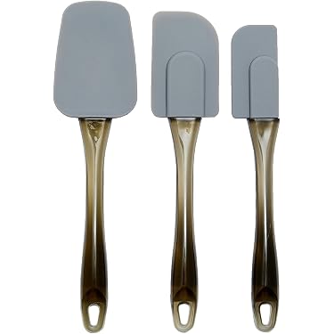 3er Set Küchen-Schlitzlöffel Aus Edelstahl – 33 Cm, Mit Löchern & Aufhängeöse – Zum Kochen & Servieren