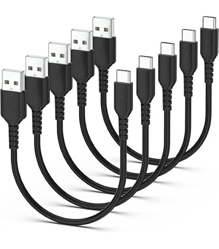 3 Cavi USB-C Corti 0.2m: Ricarica Rapida 60W PD Per IPhone 15, Galaxy S24, IPad E Altri