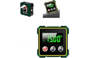 LIXSTYEA USB Charging Digital Level Box - Magnetic Digital Angle Finder with Electronic Laser, Laser Measurement Tool, Suitable for Woodworking Construction