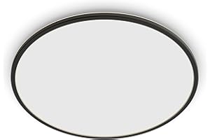 Philips LED Zewnętrzna lampa sufitowa Superslim CL550 15W, 4000 K, ochrona IP54, czarna, stopniowe przyciemnianie