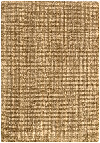 HAMID Alfombra Yute Kerala - Alfombra 100% Fibra de Yute (Natural, 60x110cm)