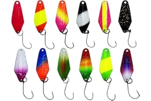 ‎PSARÁS Psarás Dragon Forellen Spoon Set Box 12 STK - 2,3 g - Trout Fishing Spoon - UL-Angeln