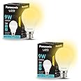 Panasonic 9 Watt LED Bulb, B22 Base 9W Bulb Light For Home, 25000+ BH with 1 Year Warranty, 3000K Warm White Bulb (Pack of 2)