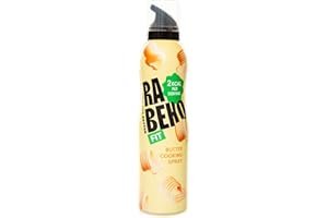 ‎RABEKO PRODUCTS Rabeko Zero Kochspray kalorienarm | BUTTER | 800 Portionen,2 kcal pro Sprühstoß| Pfannenspray zum Braten, Grillen & Backen| ohne Zusätze, ohne Zucker| Non-Stick Cooking Spray|Gluten und Laktosefrei