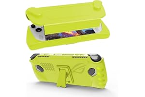 BeisDirect Hülle für ASUS ROG ALLY Gaming Handheld Schutzhülle Stoßfest TPU+PC Schutzhülle für ROG ALLY Konsolen mit Ständer Basis ROG ALLY Zubehör (Gelb)