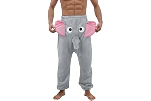 GENERIC Mens Lounge Pants A Funny Elephant Boxer Novelty Shorts Humorous Underwear Prank Gift for Men Animal Themed Boxer Pants Elephant Will Ring Pants Play Strange Pajama Pants Nightwear Loungewear Pajama