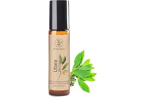 AROMA BANO Litsea Eterisk Olja Roll-On 10ml med Jojobaolja – 100% Naturlig & Färdig att Använda – Aromaterapi för Avslappning & Välbefinnande – Naturlig Parfym