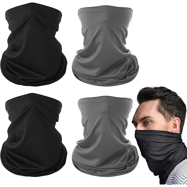 Bandana Multiuso Unisex - 2 Pezzi, Traspirante, Per Moto, Sport, Protezione UV - Foto 3