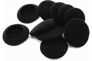 TaiZiChangQin 10 paia di cuscinetti auricolari in schiuma di ricambio, compatibili con cuffie USB Sennheiser PC3 Chat / PC8 PC 8