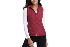 MISS MOLY Damen Weste mit Stehkragen Weste Jacke Winter Warm Ultraleicht