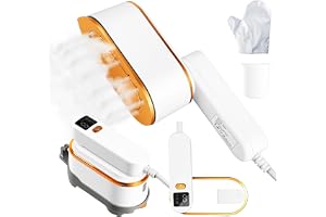 Bärbar reseångare för kläder, 1200W kraftfull 2 i 1-ångare & strykjärn, 10s snabb uppvärmning, 4 lägen med LED-display, 150ml vattentank Effektiv viktborttagare för hem, kontor, resor