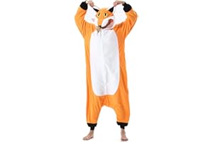 ULEEMARK Animaux de Pyjama Cosplay Halloween Onesies Deguisement Carnaval Costumes Grenouillères Combinaisons de Nuit