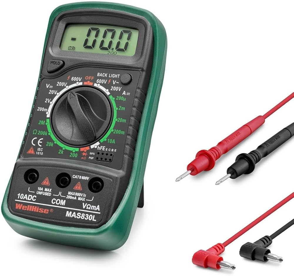 Wellhise Mas830L Dijital Multimetre Ölçü Aleti