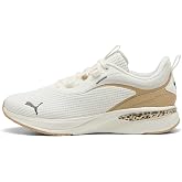 PUMA Softride Charm Animal Wns Kadın Koşu Ayakkabısı, Warm White-Chocolate Brown, 39