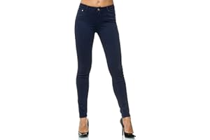 Elara Pantalones para Mujer Jeans Elástico Chunkyrayan