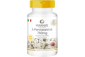 L-Fenilalanina altamente dosata - 750mg - vegana - 120 compresse - amminoacidi | Warnke Vitalstoffe - Qualità da farmacia tedesca