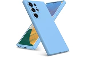 PIXFAB Para Funda Samsung Galaxy S24 Ultra, Silicona Líquida Delgada A Prueba De Golpes [Anti-arañazos] Armadura Protectora [Tacto Suave] Cubierta De Teléfono De Gel De Goma - Azul