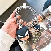 VNJ Accessories 25W Charger Protector for Samsung, Protective Silicone Case Cover 25W Power Charger with Wire Saver - Batman