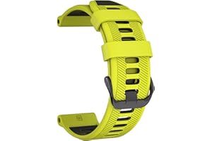 U-LIMVE Bracelet de Montre pour Garmin Forerunner 965/Forerunner 955/Forerunner 945/Forerunner 935, Bracelets de Remplacement en Silicone Souple 22mm