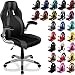 Produktbild RACEMASTER® Racing Bürostuhl "GT Stripes Series" Gaming Chair Gamer Stuhl klappbare Armlehnen Schreibtischstuhl Wippmechanik Drehstuhl 25 Farbvarianten schwarz/grau