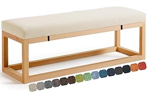 UWOBTN Cojín para Banco Zapatero, Cojines para Banco Interior Exterior Jardín,Cojín para Asiento de Columpio, Lavable, Antideslizante, para Patio, Cocina, Comedor, Terrazas(A,90x35x3cm)