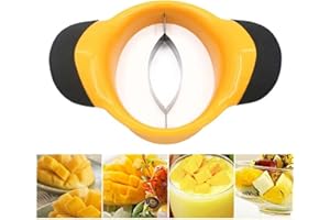 ANICY Coupe-Mangue en Acier Inoxydable - Séparateur, Trancheuse, Épluche et Dénoyaute la Mangue