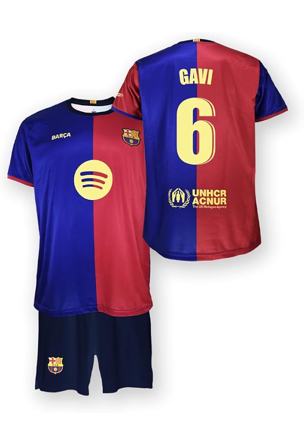 Maillot Barcelona Lamine Yamal #19 Enfant - Noir 2024, Polyester