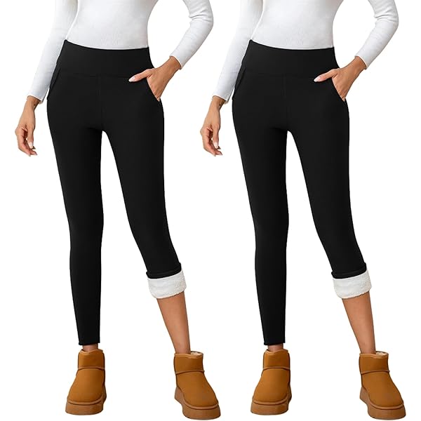 Teemie Kunstlederen legging voor dames, thermo-leer, hoge taille, stretch, skinny broek, legging, PU-leer, panty, sexy treggins, lederlook, dun gevoerd, kunstleer, winter, zwart, zwart, M
