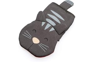 ‎BALVI balvi Topfhandschuh Meow! Farbe Grau In Form einer Katze Topfhandschuh für Grill, Herd und Backofen H