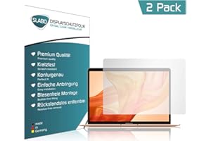 Slabo 2 x Displayschutzfolie für MacBook Air 13" (2018) | Air 13" (2020) Displayschutz Schutzfolie Folie Crystal Clear KLAR