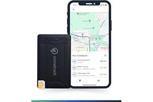 Comeback 4G GPS-Tracker Auto ohne ABO mit Simkarte, Live Tracking für Motorrad & Wohnmobil Magnetisch und Montage Livetracking Android/IOS, Realtime, Geschwindigkeit, Geozaun, Peilsender